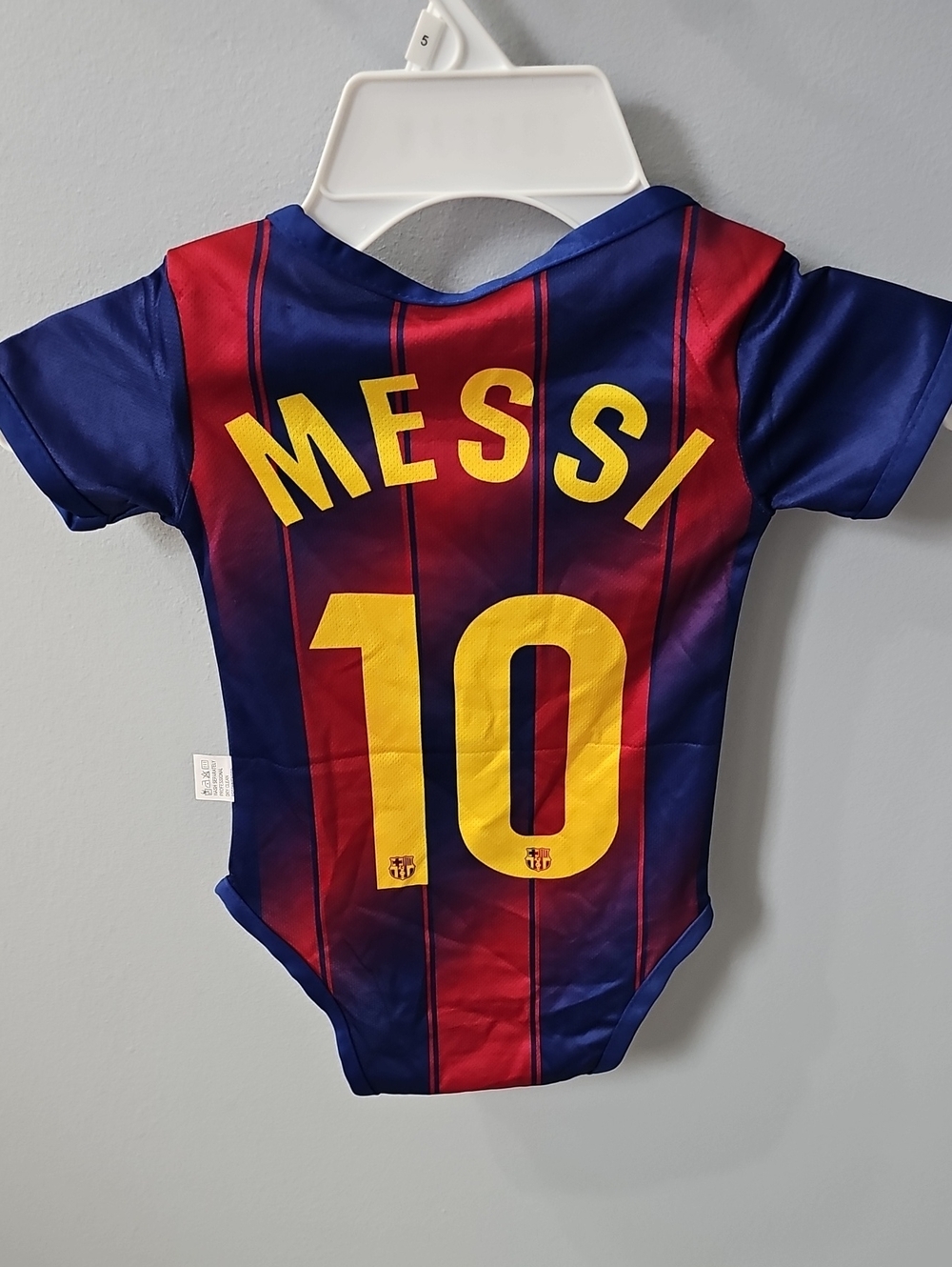 Baby One 3-6 mo Piece Football Jersey Barcelona FC Spain Messi 10